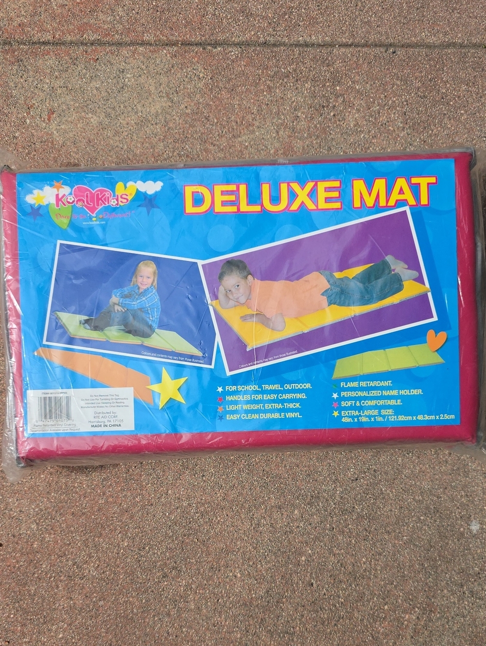 Kool Kids Deluxe Mat - Red and Purple Kids Play Mat